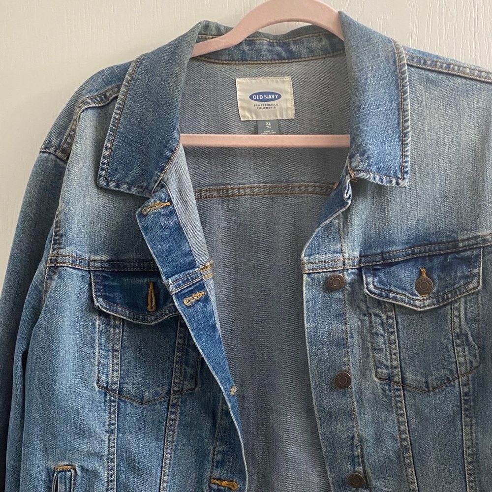 Old Navy Light Blue Denim Jacket - Women's Jean Coat - Picture 3 of 7